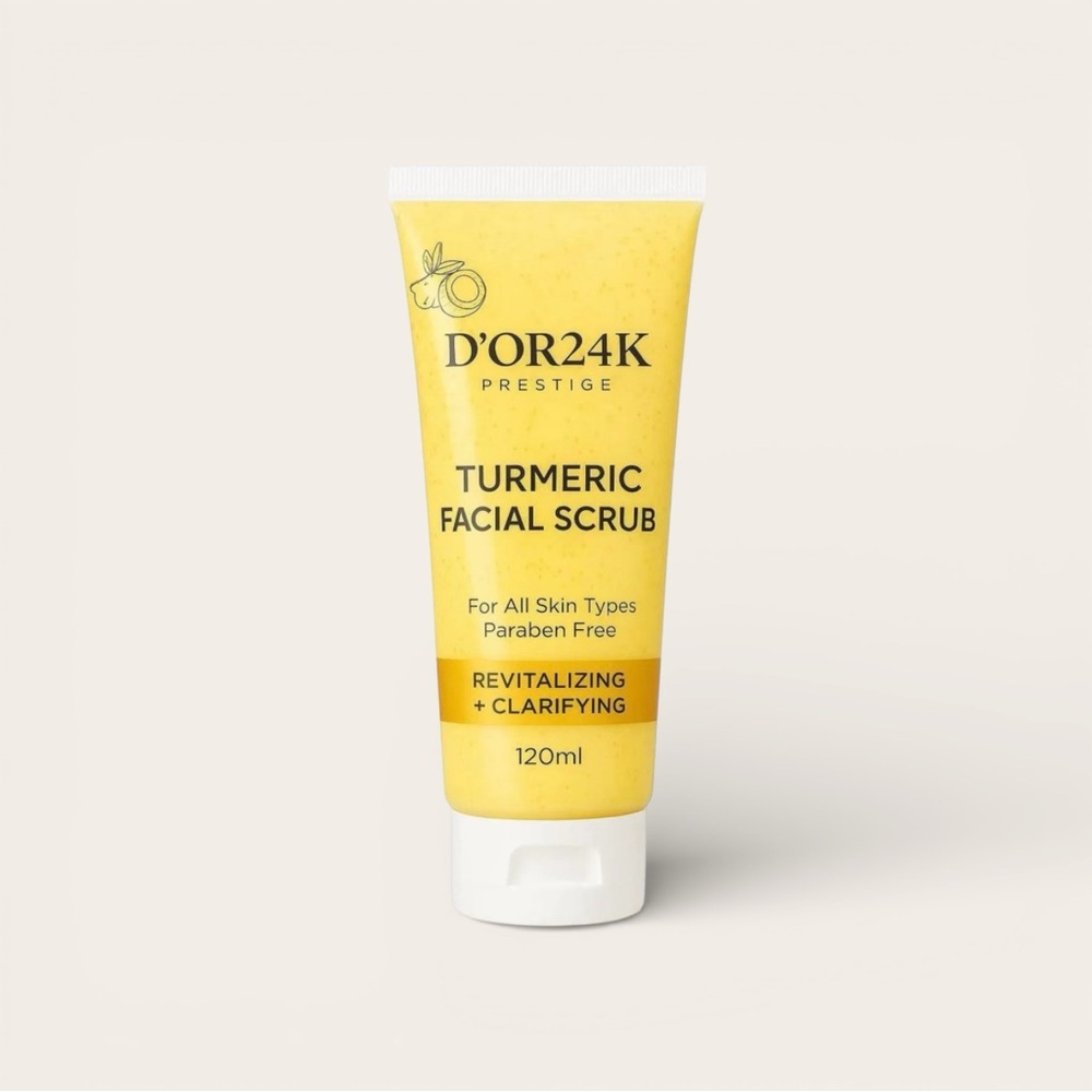 Tumeric Facial Scrub D’OR24K Prestige